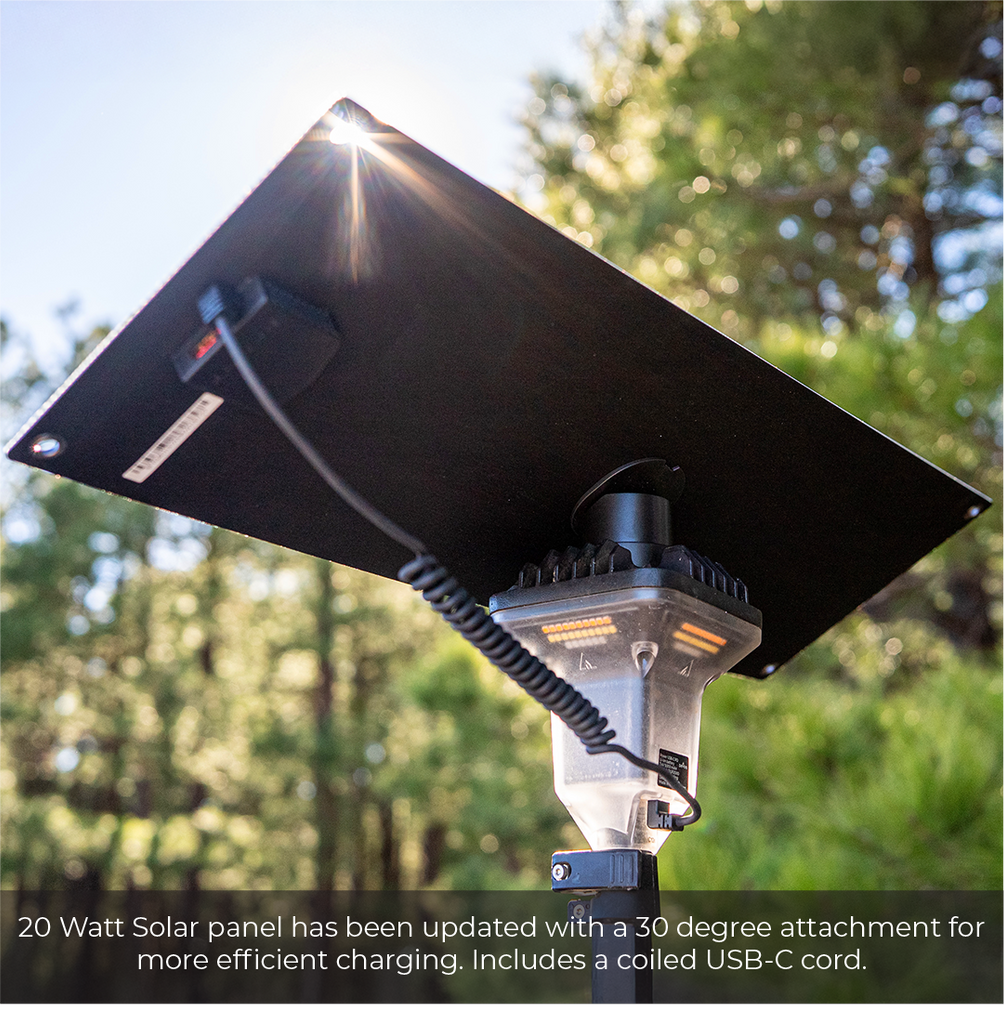 Devos Light Solar Panel Devos 20 Watt Portable Solar Panel w/ LightRanger Receiver – Overland ...